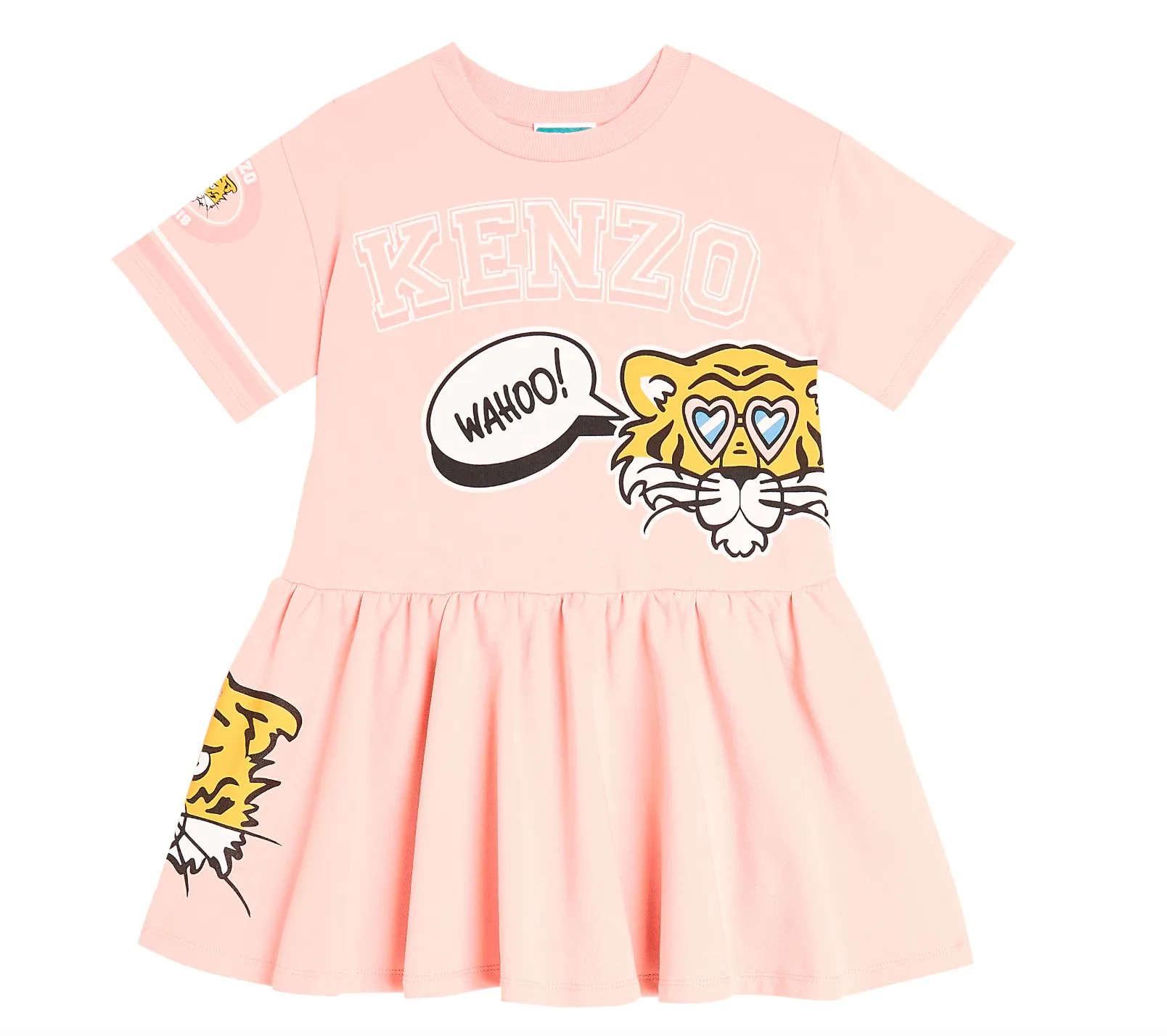 Kenzo Pink Short Sleeved Dress