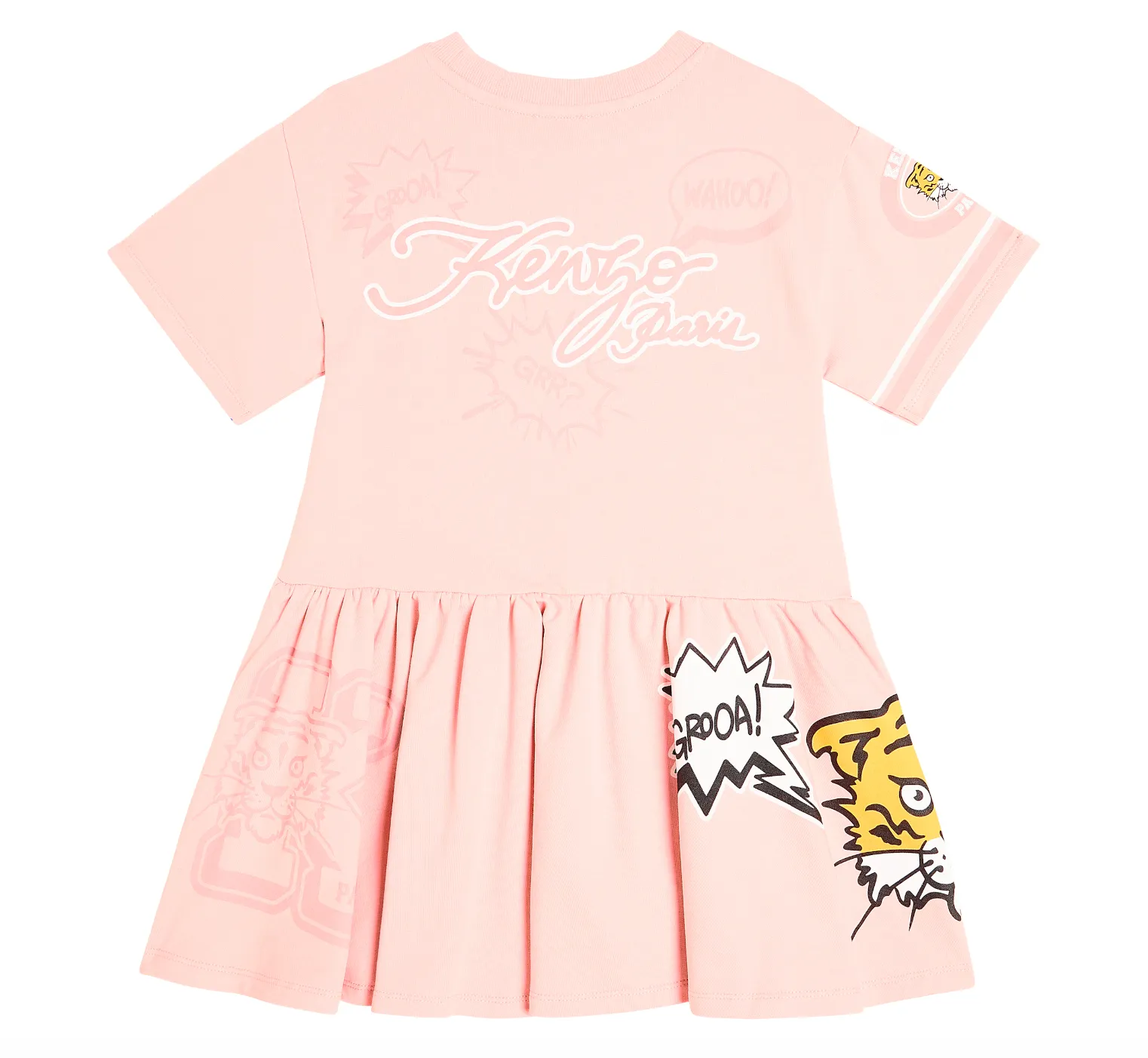 Kenzo Pink Short Sleeved Dress