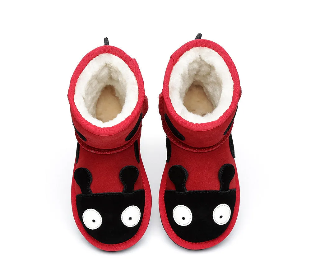 Kids Ladybug Ugg Boots