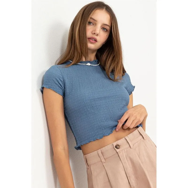 Lettuce Hem Crop Top