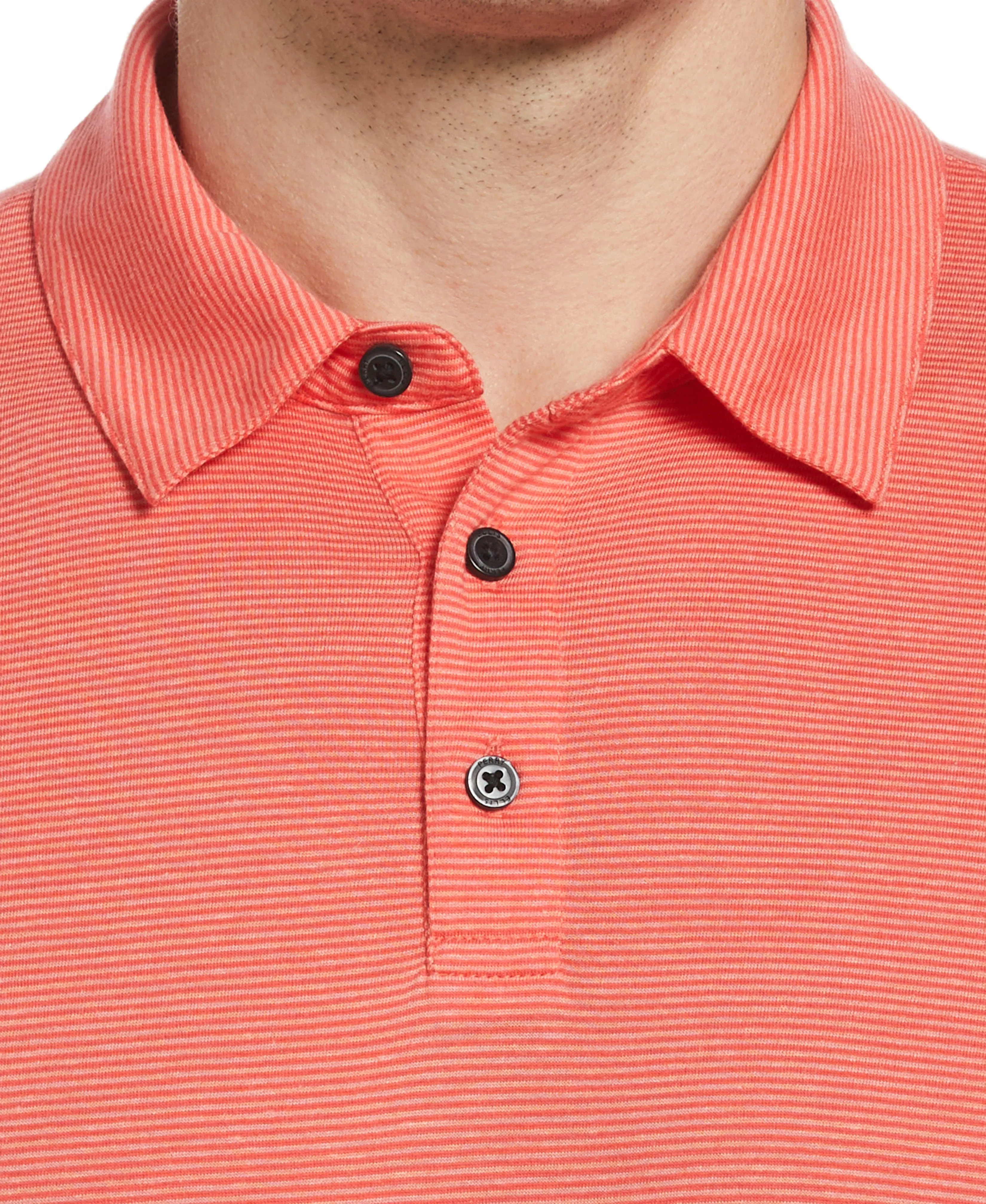 Linen Blend Stripe Polo