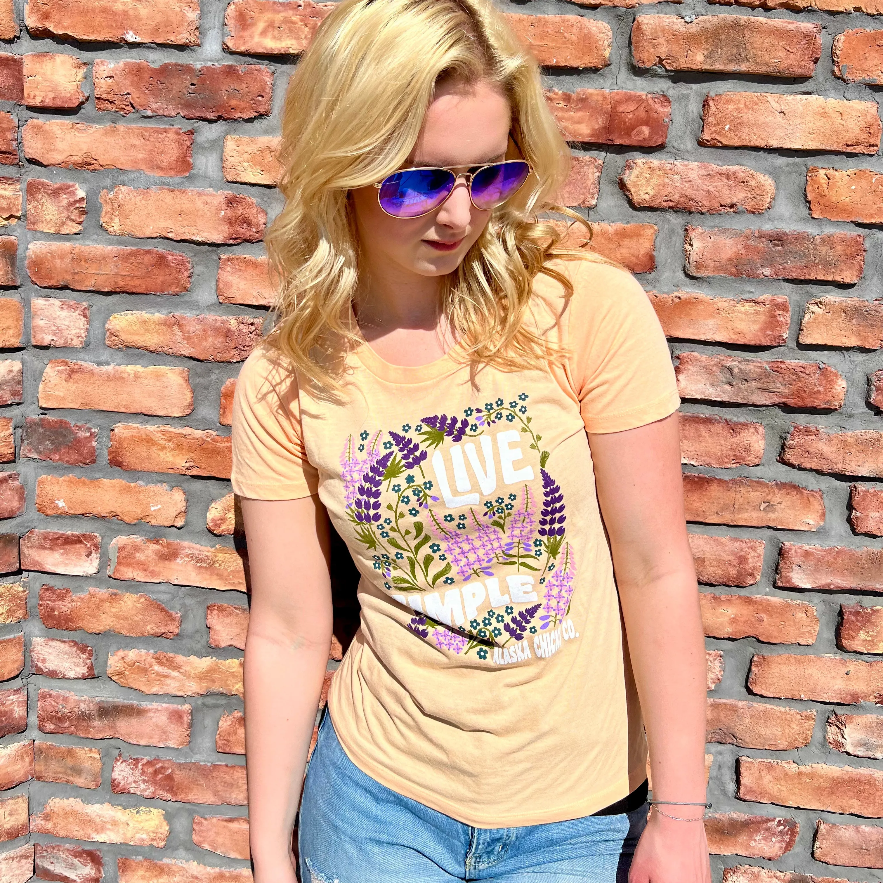 Live Simple Wildflower T-shirt