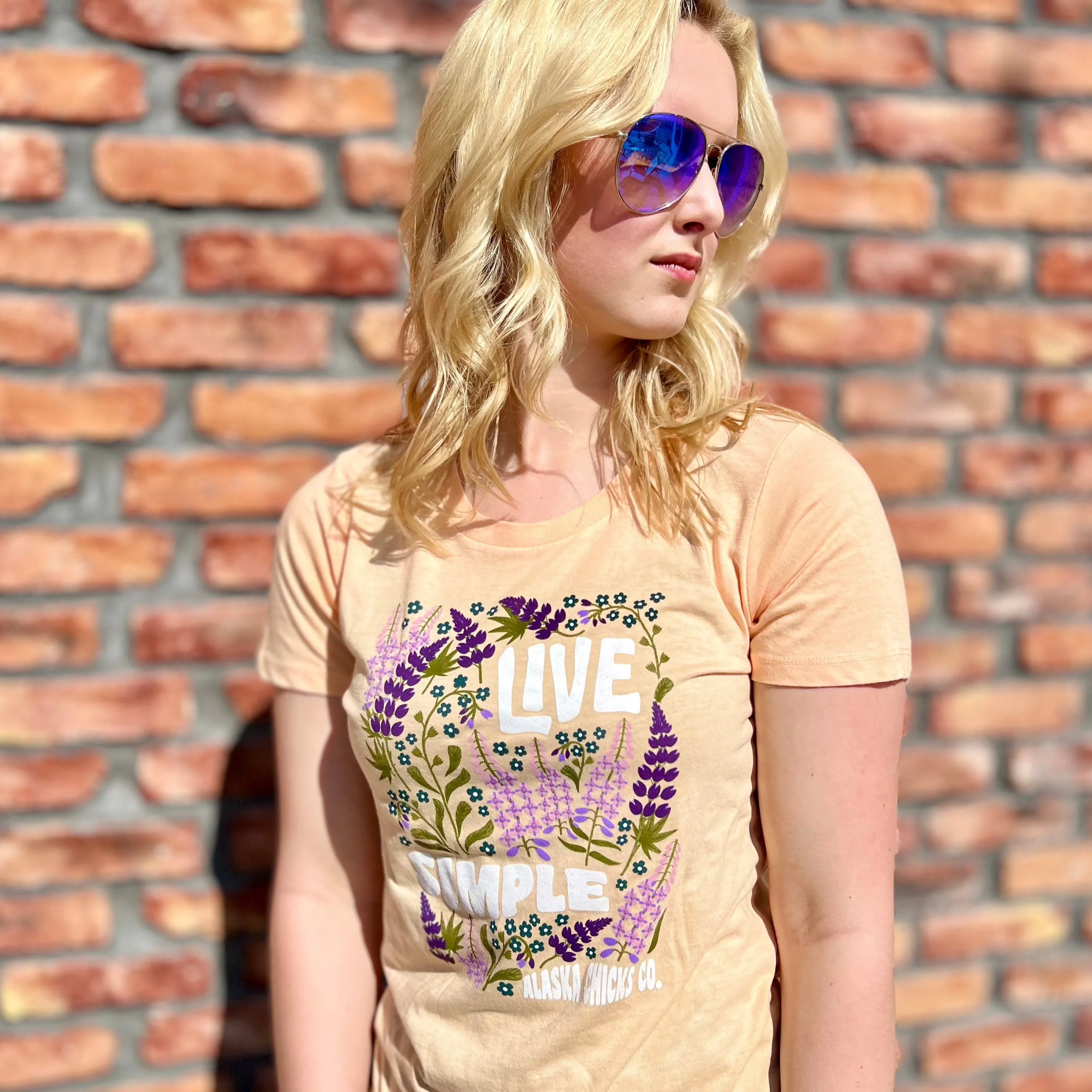 Live Simple Wildflower T-shirt