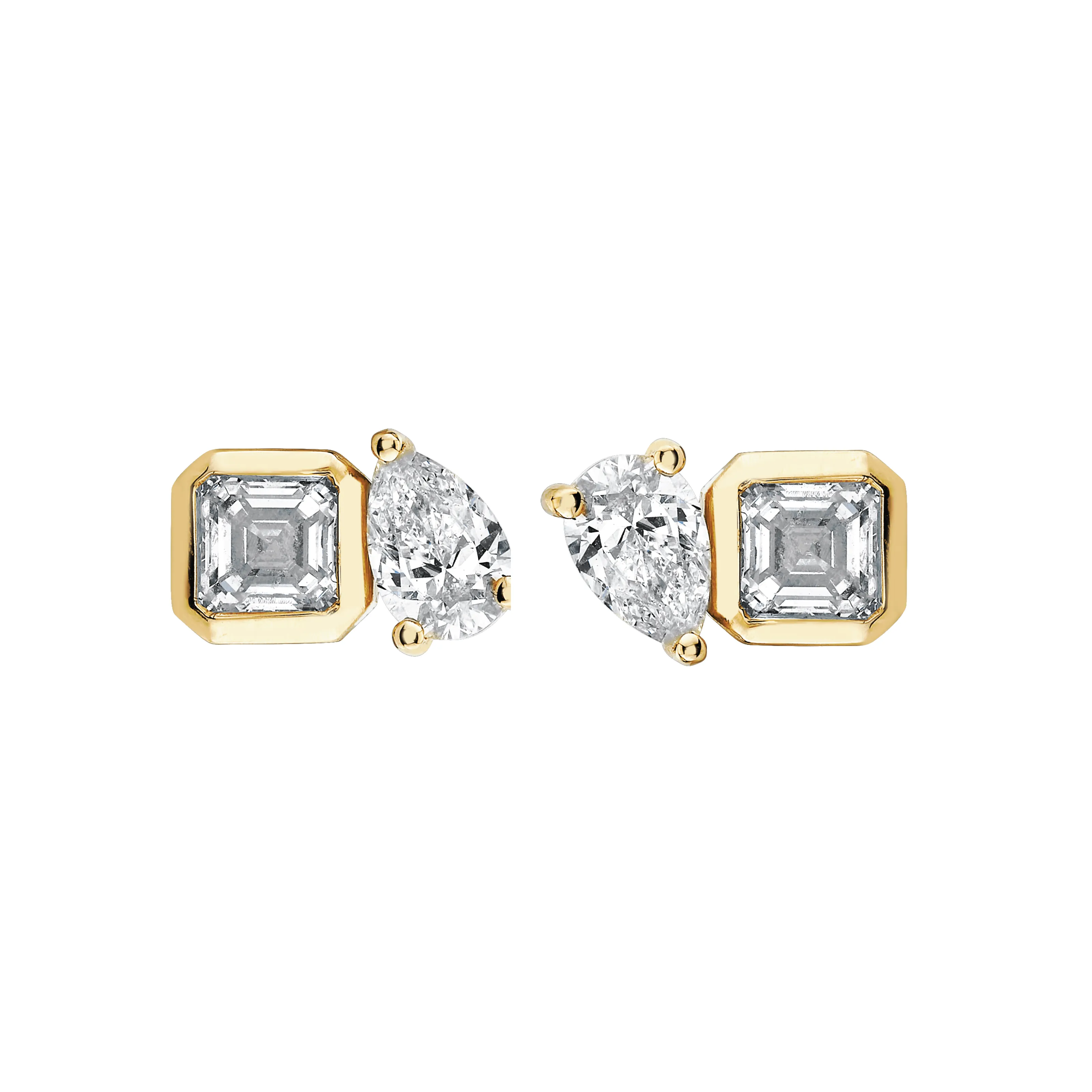 Lovers Duet Diamond Studs