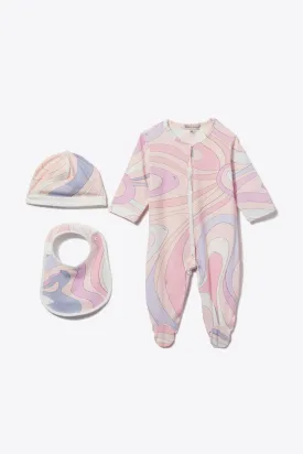 Marmo-Print Babygrow Set