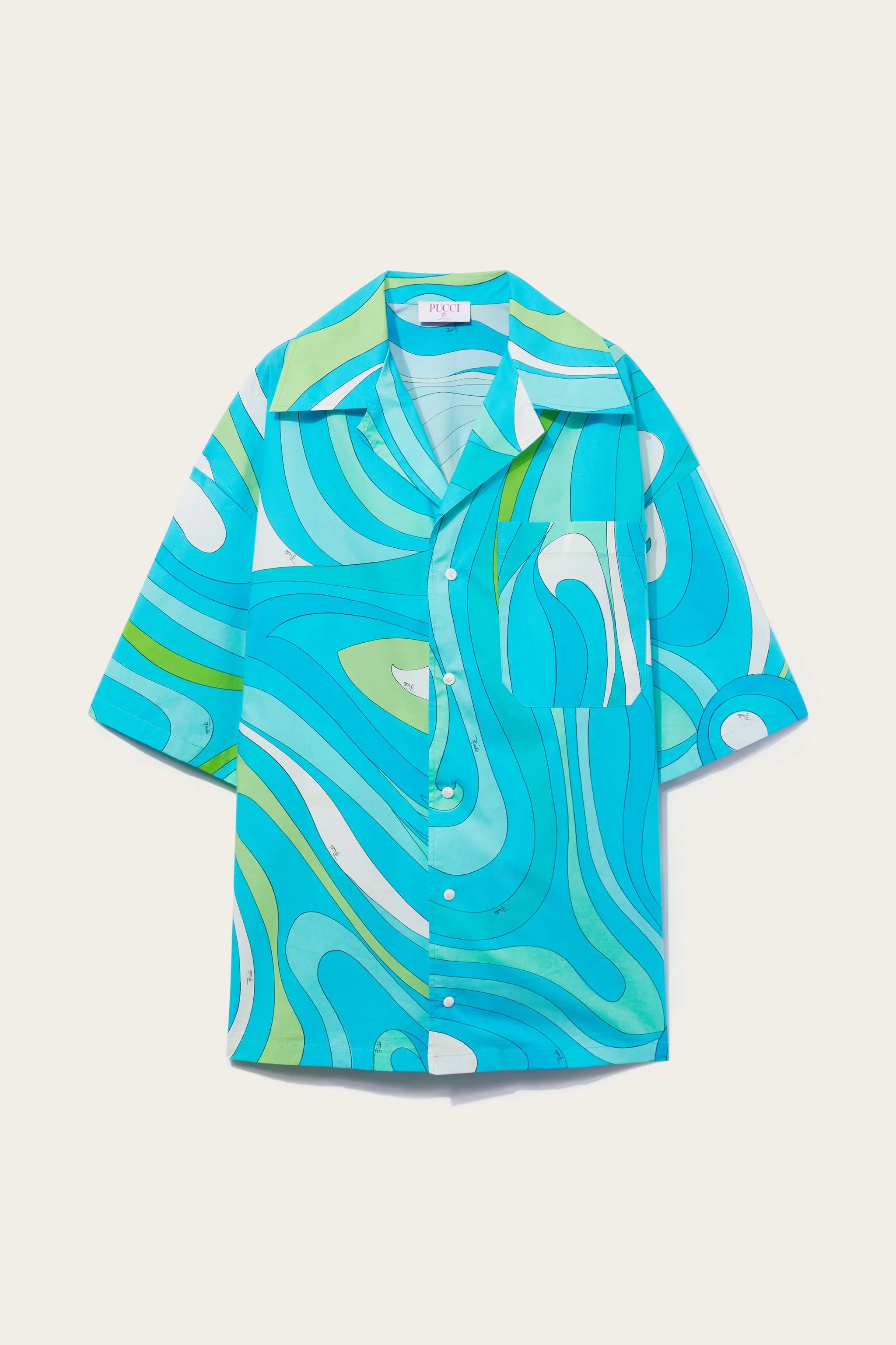 Marmo-Print Cotton Shirt