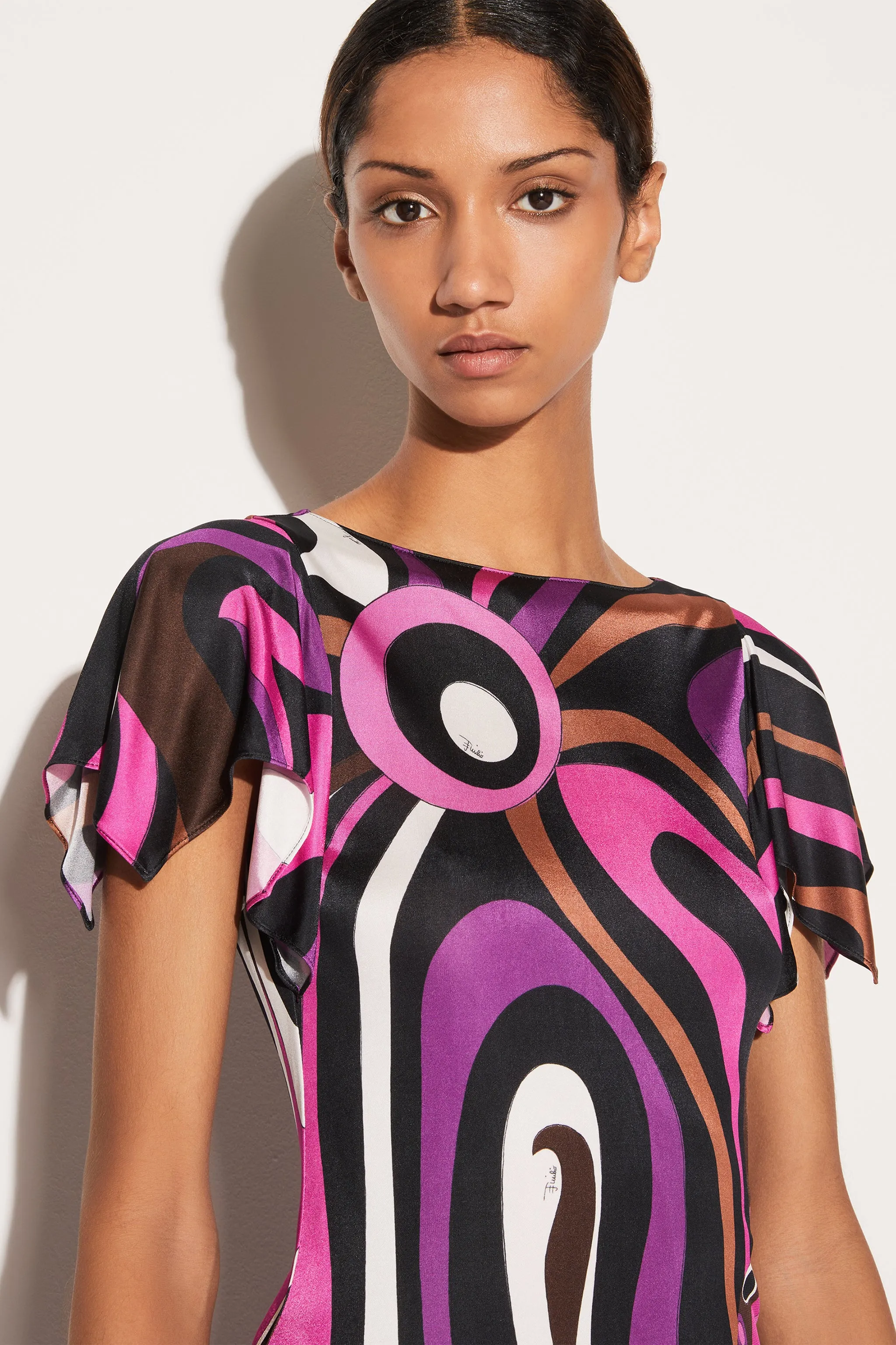 Marmo-Print Top