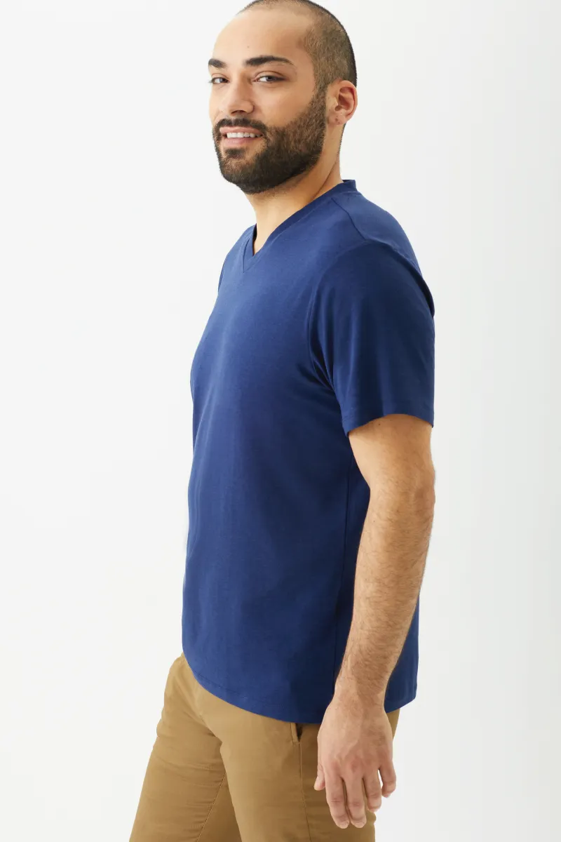 Men's Bamboo Cotton Short-Sleeve Vneck Tee-All Sales Final