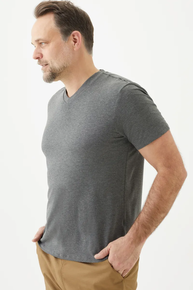 Men's Bamboo Cotton Short-Sleeve Vneck Tee-All Sales Final