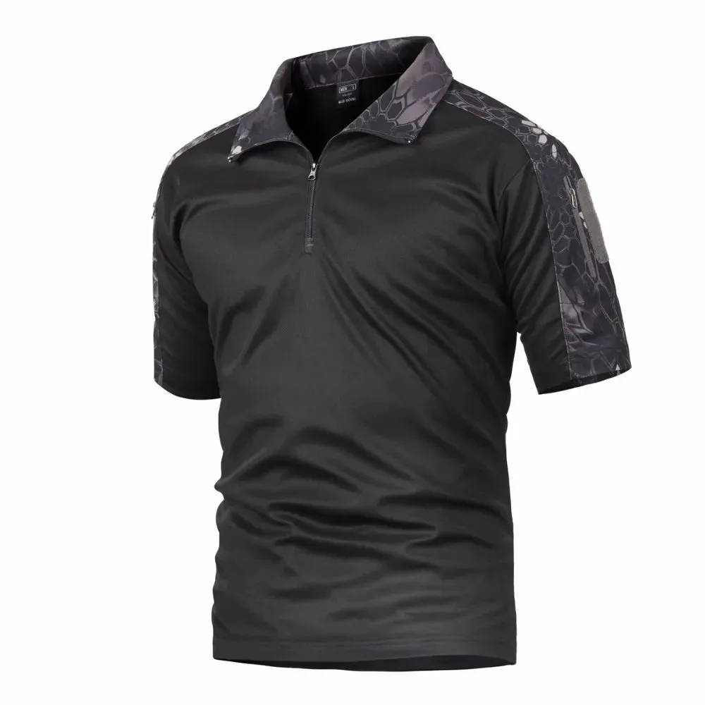 Mens Short Sleeve Quick-Dry Tactical Polo