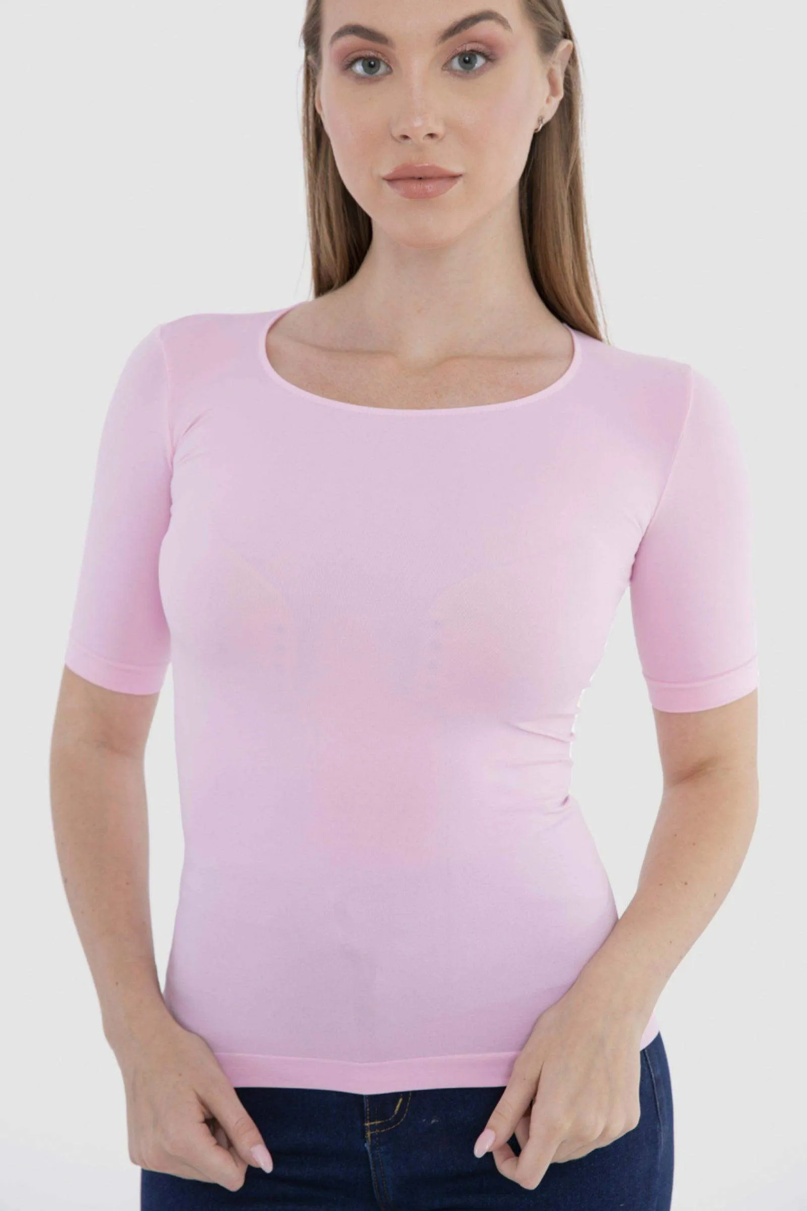 Microfiber Short Sleeve Top