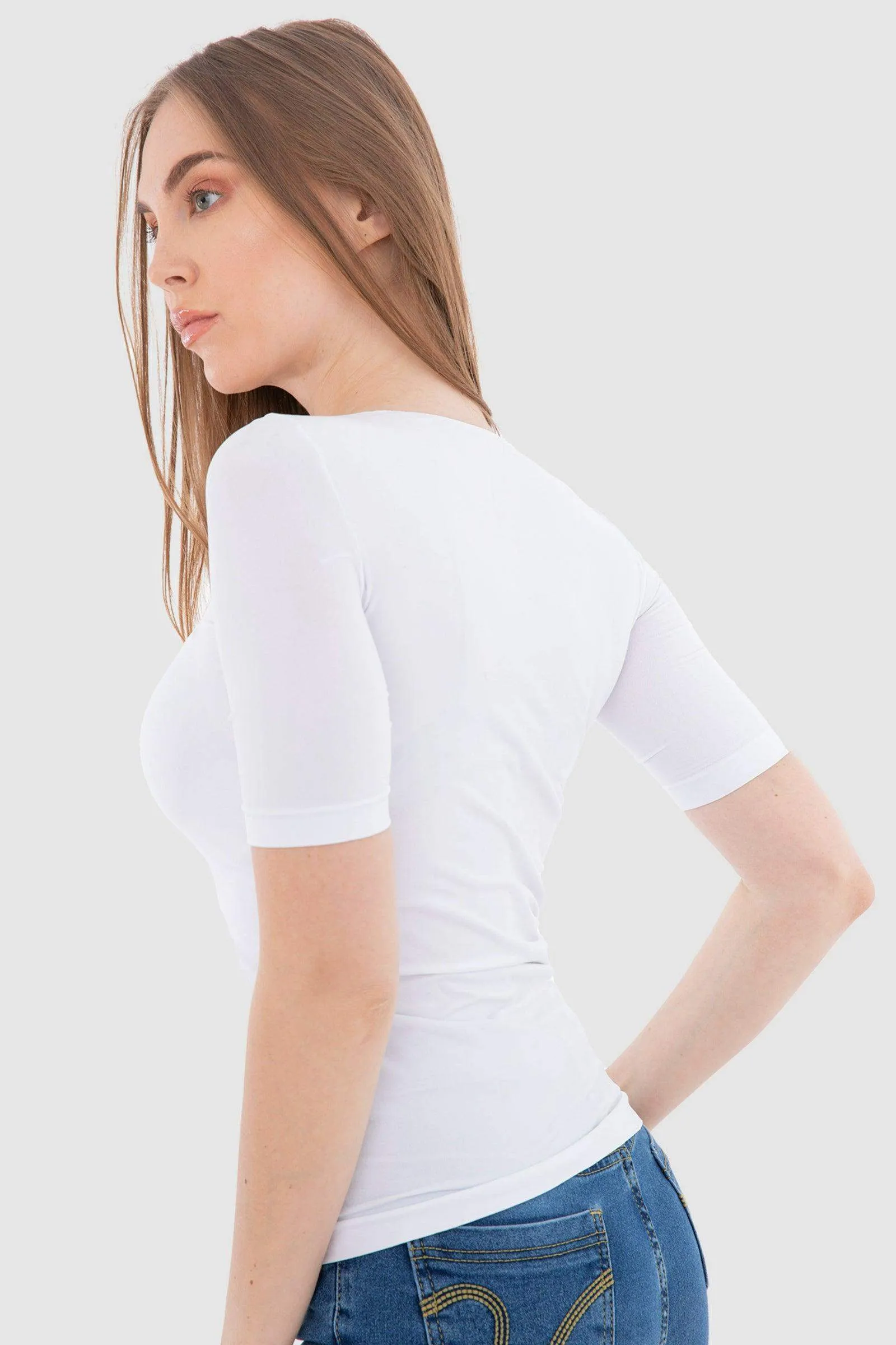 Microfiber Short Sleeve Top