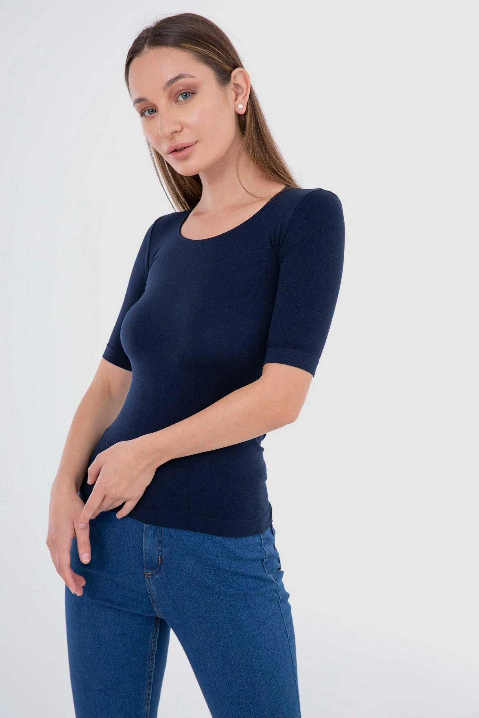 Microfiber Short Sleeve Top