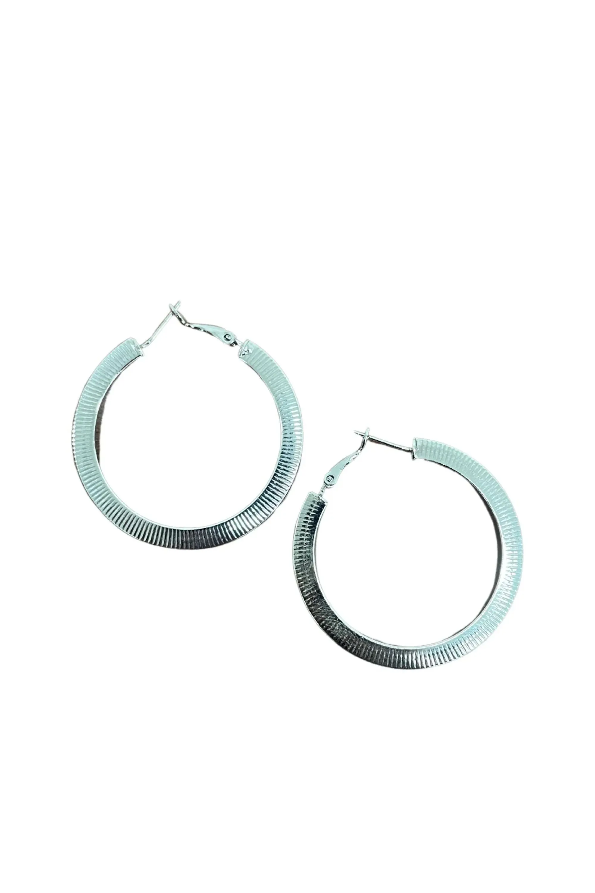 Moonlit Circle Hoop Earrings