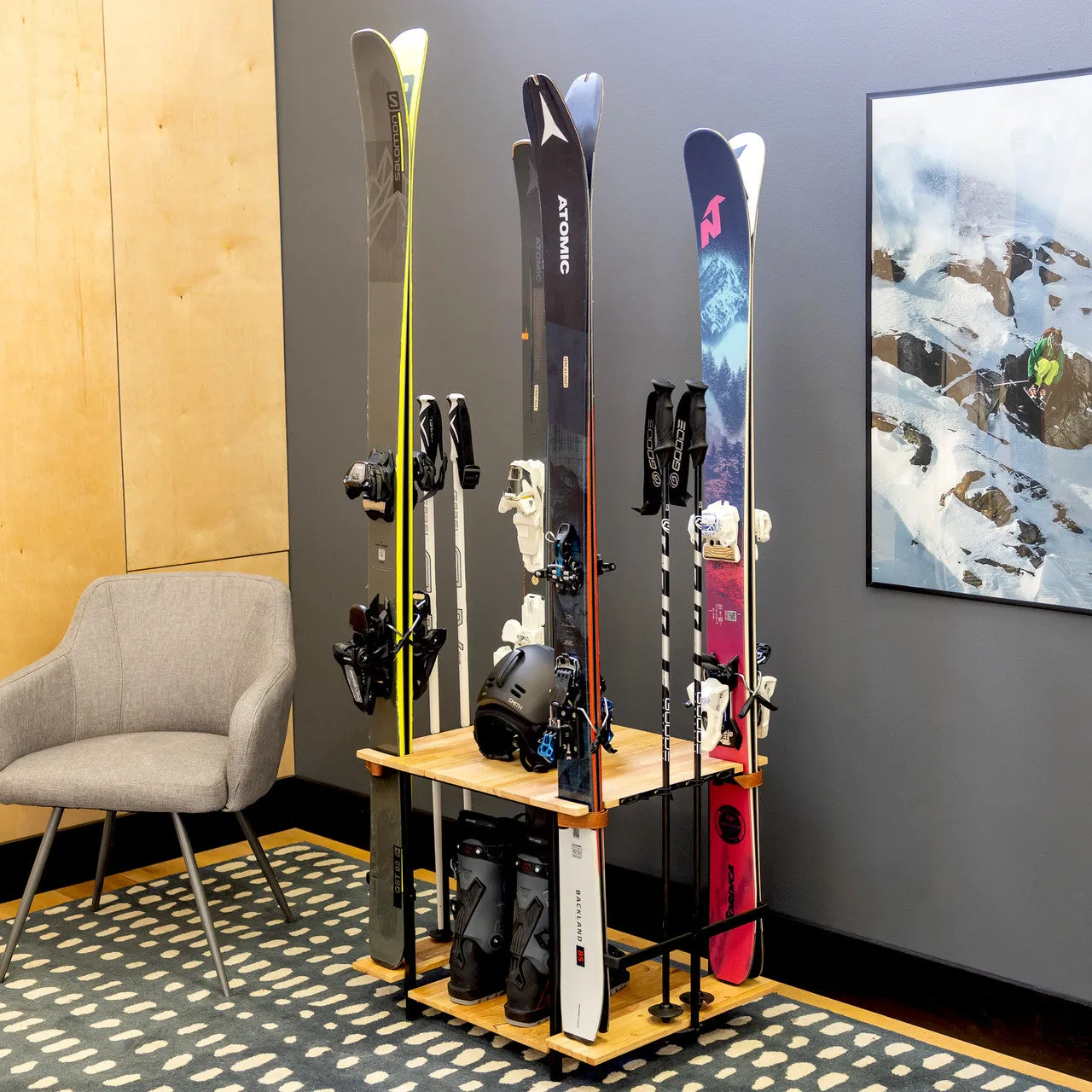 OUTLET | Silverton Ski Organizer | Holds 4 Pairs of Skis