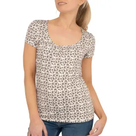 Phase Eight Tiny Heart Print Short Sleeve Top