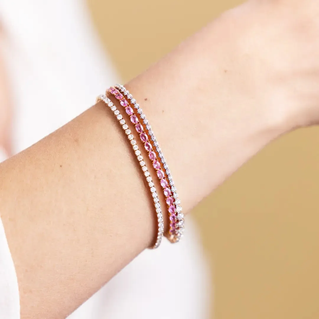 Pink Sapphire Bracelet