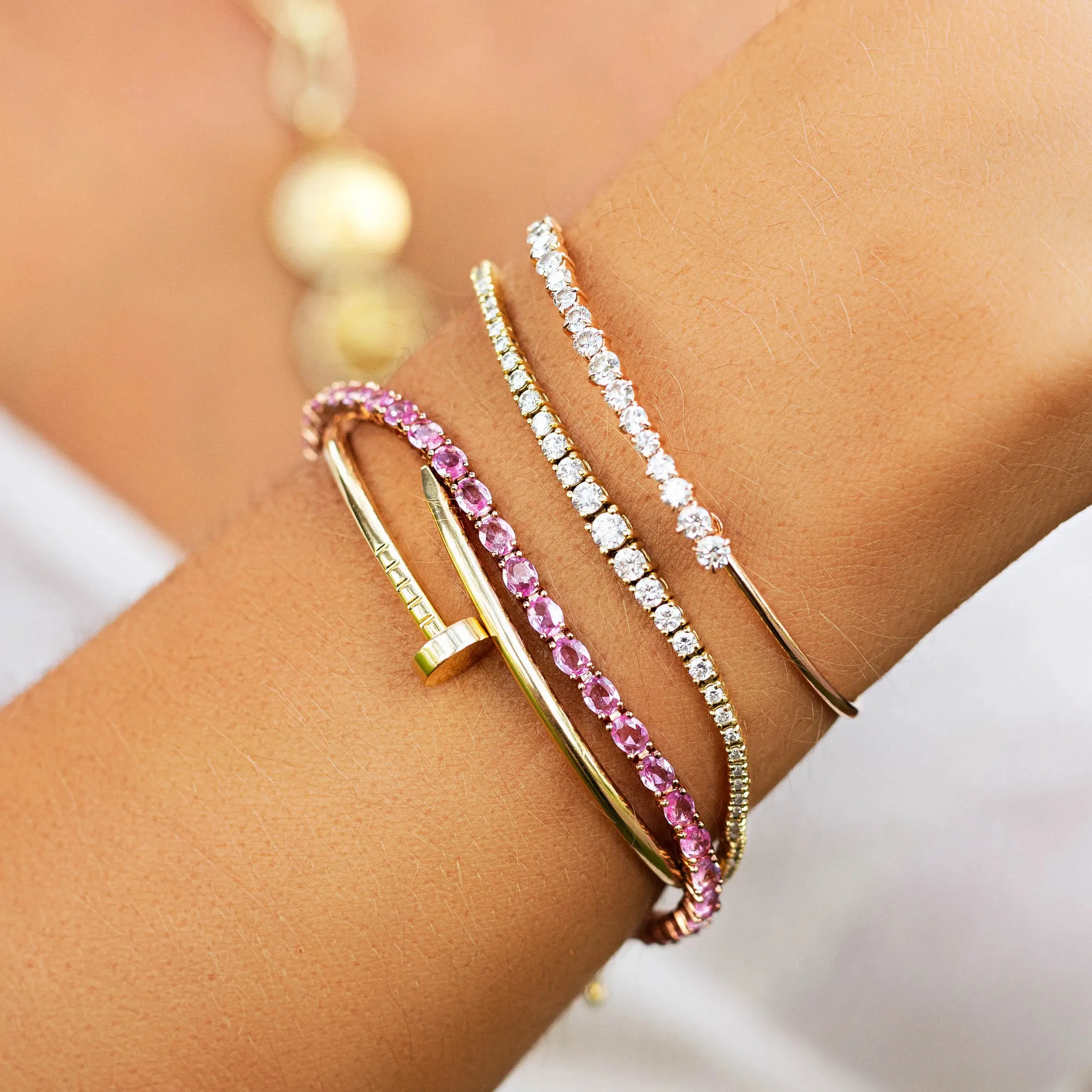 Pink Sapphire Bracelet