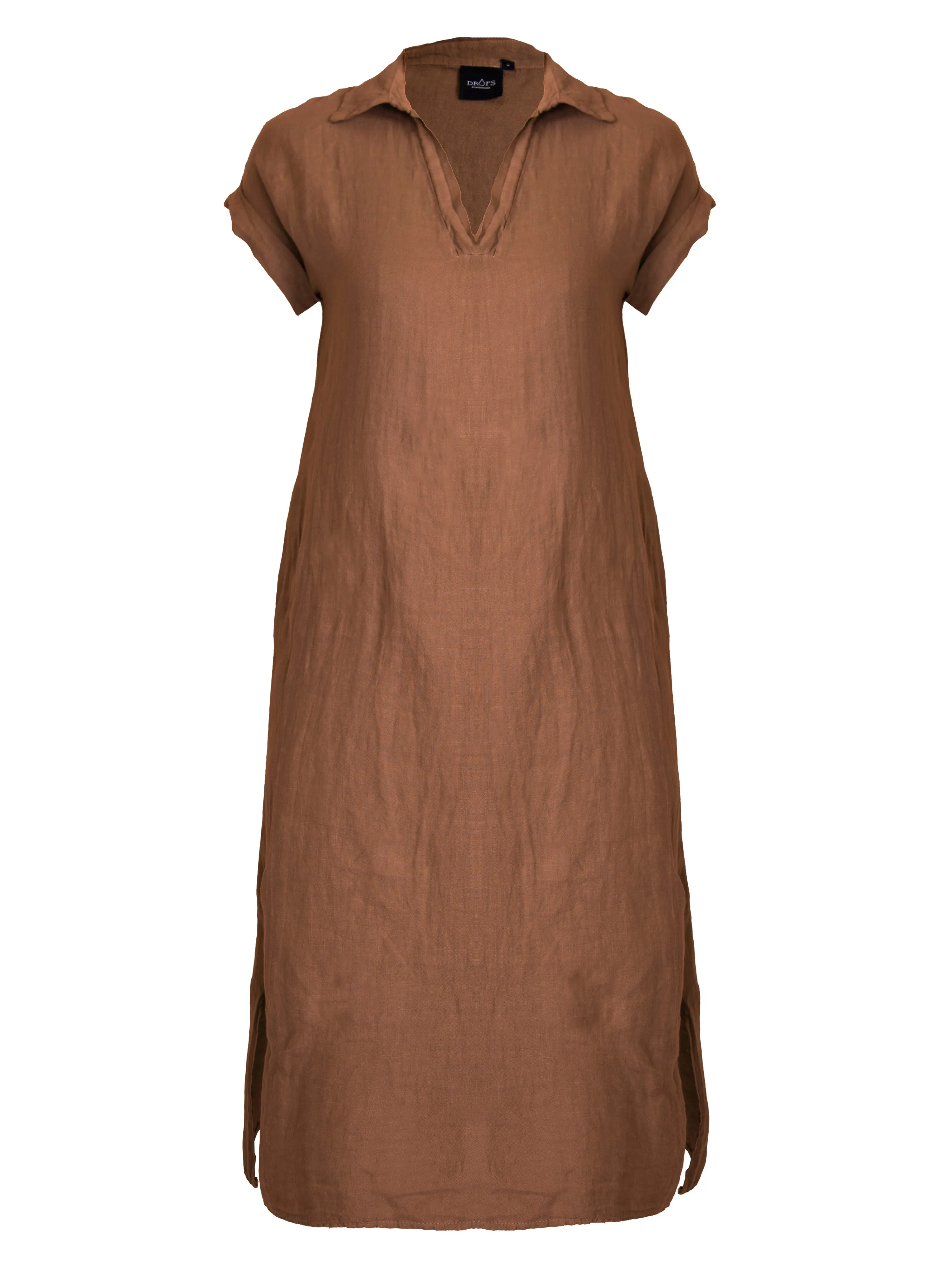 POLETTE Linen Dress - Mocca Mousse