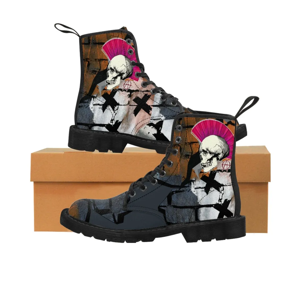 Punk grunge Men's Canvas Boots