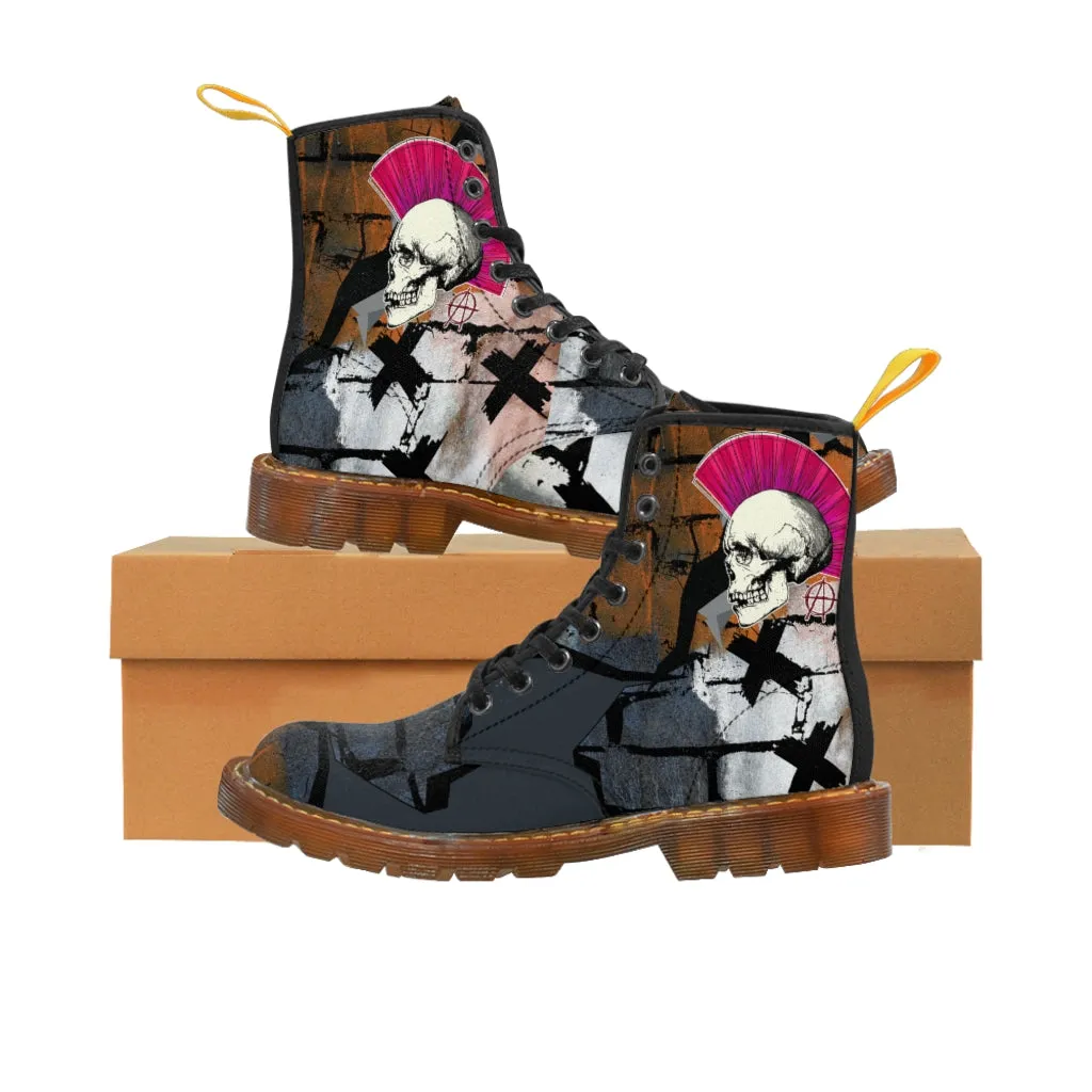 Punk grunge Men's Canvas Boots