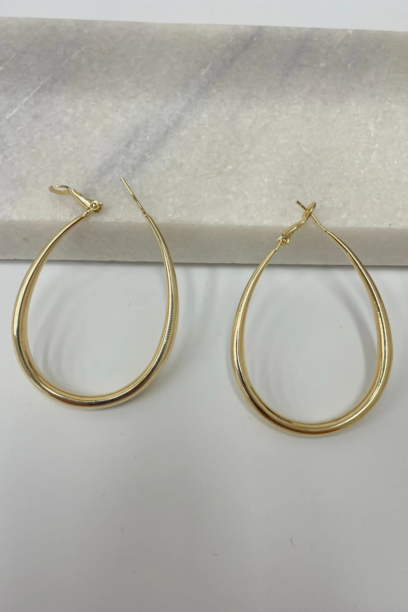 Sculpted Oval Shaped Earrings