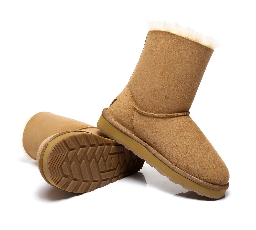 Sheepskin Zipper Short Women Boots Zipporah