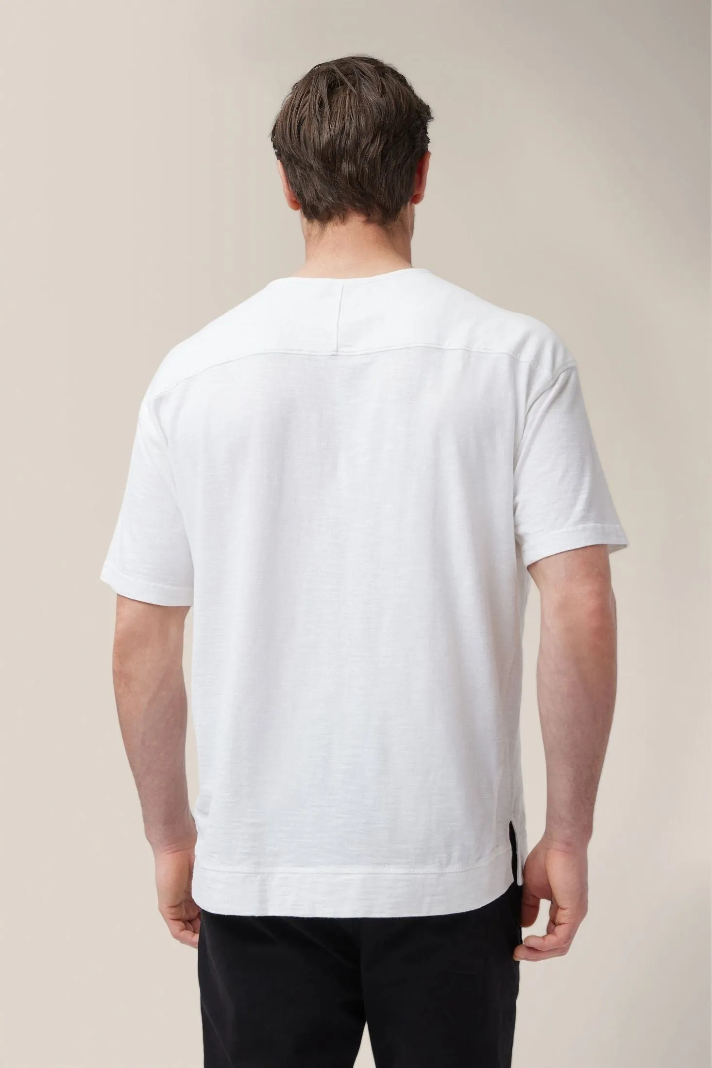 Short Sleeve Henley | Soft Slub Jersey