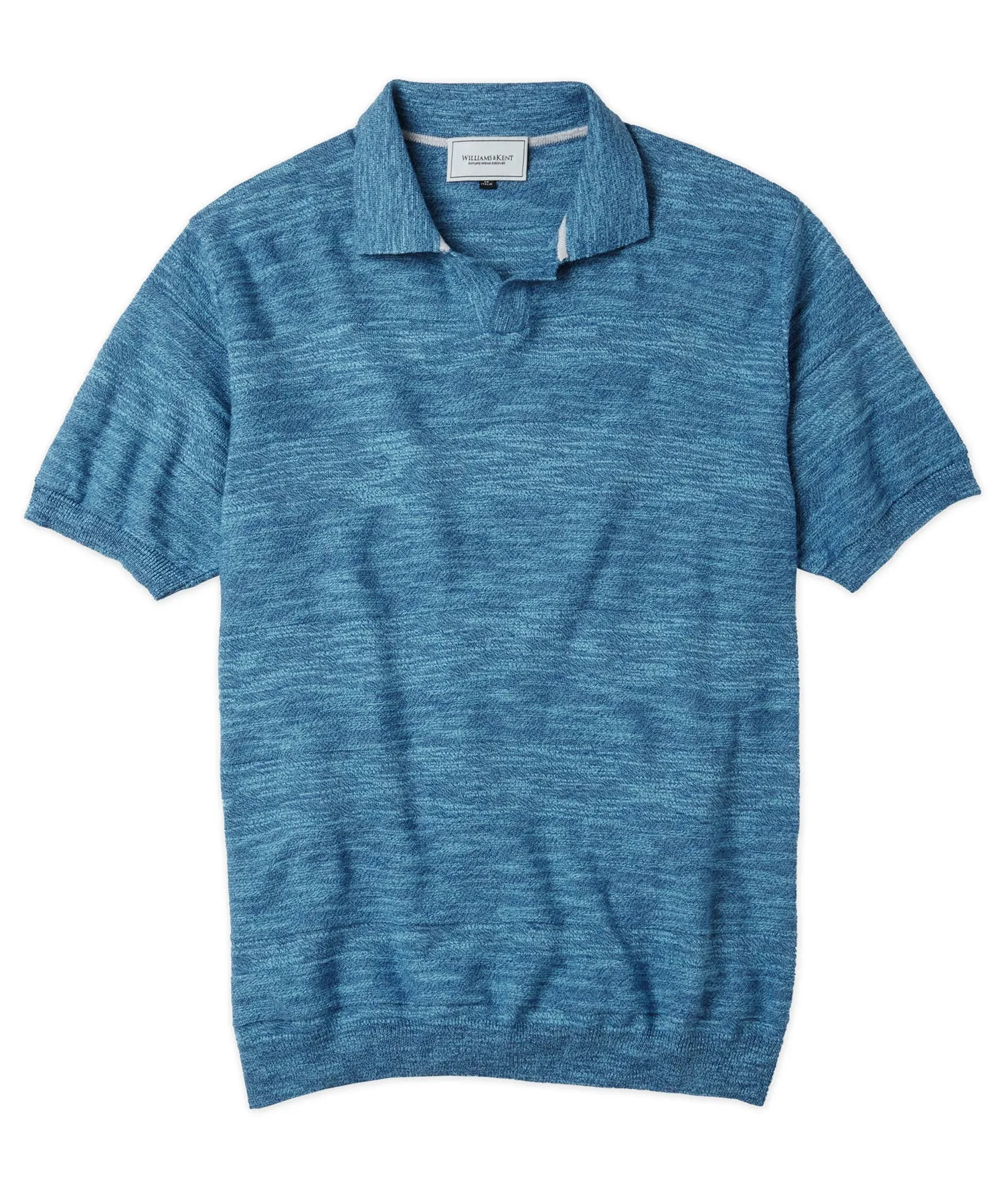 Short-Sleeve Polo-Style Sweater