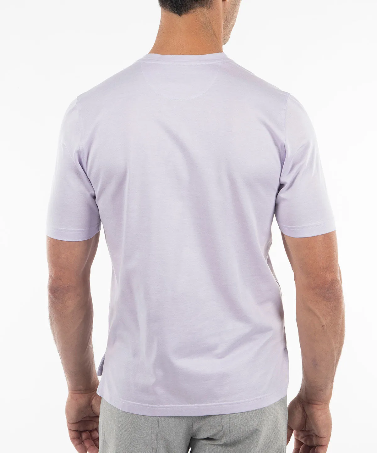 Signature Cotton Knit Short-Sleeve Cabana Tee Shirt