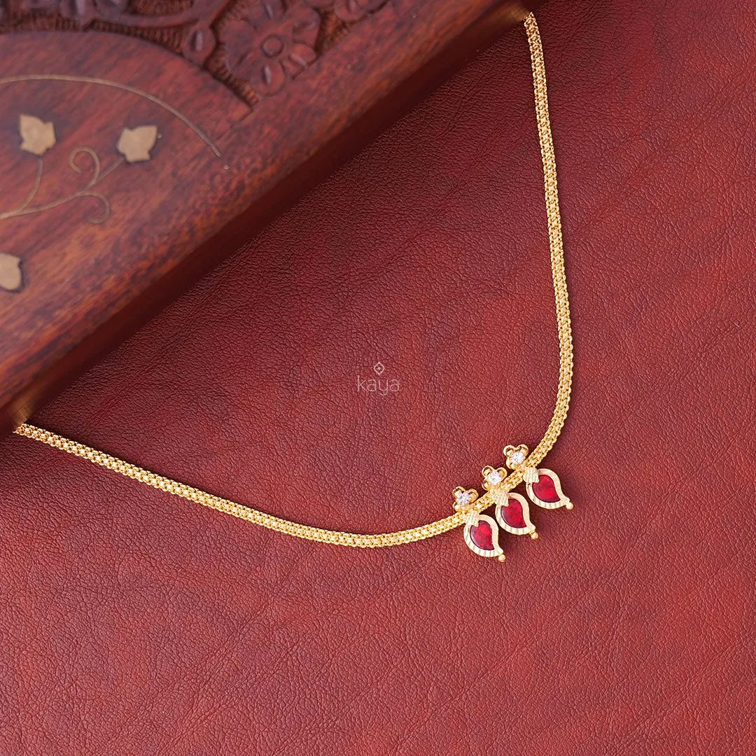 Simple Mango palakka necklace - KY100835