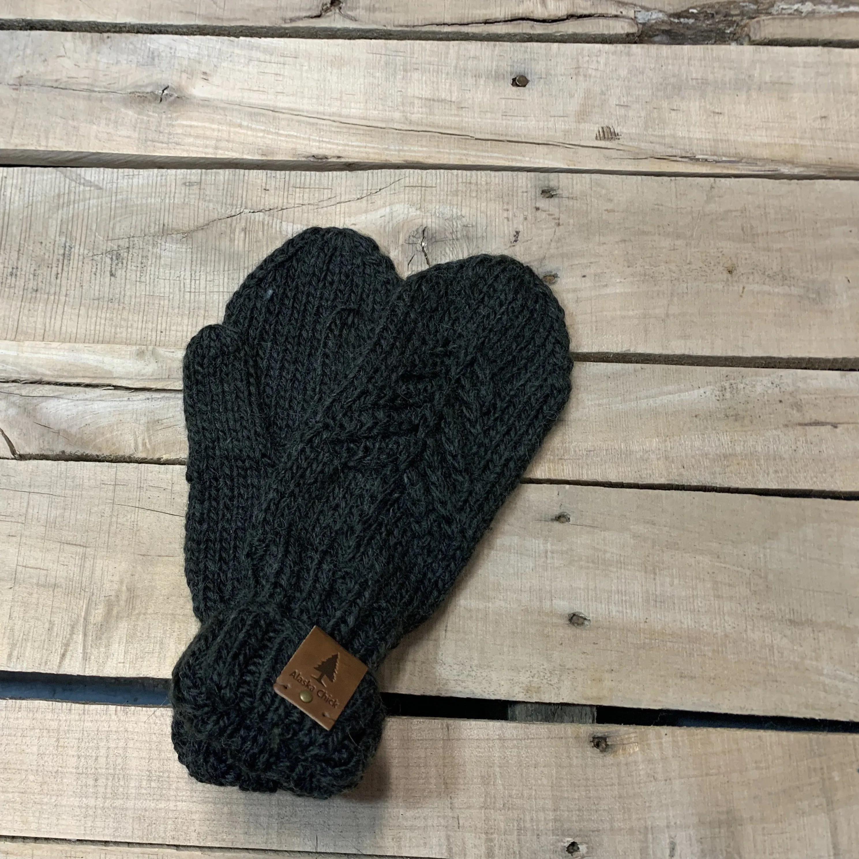 Single Tree Mittens - Fleece-Lined!