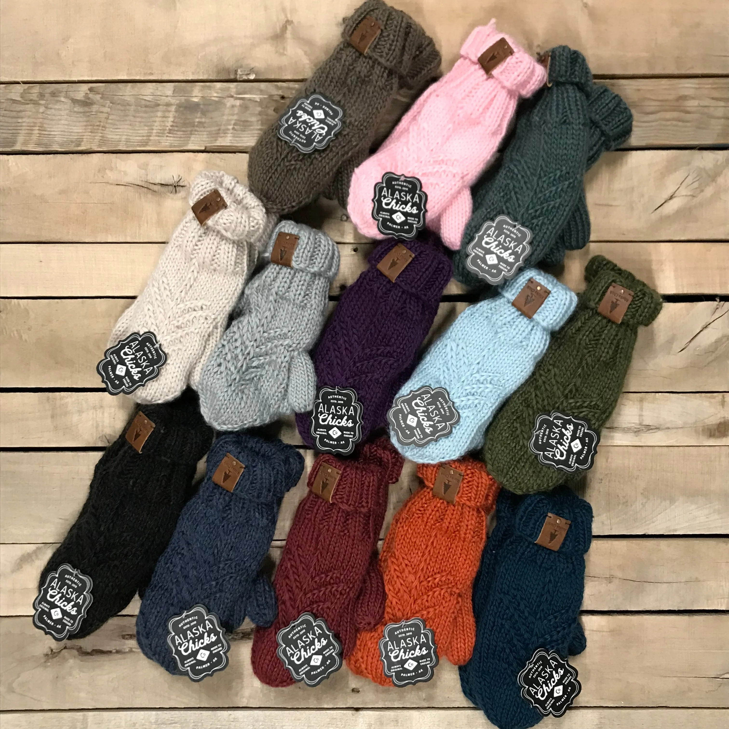 Single Tree Mittens - Fleece-Lined!