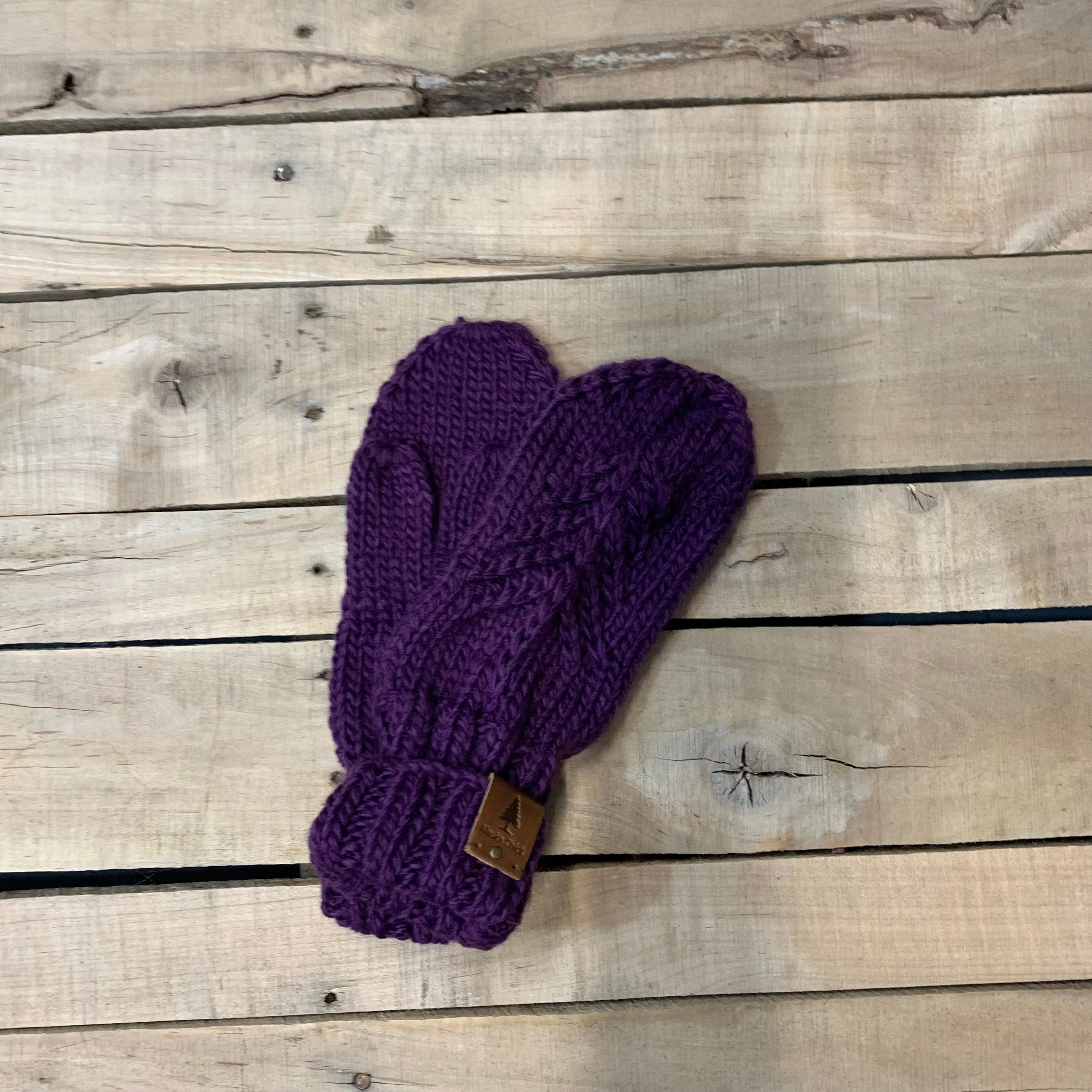 Single Tree Mittens - Fleece-Lined!