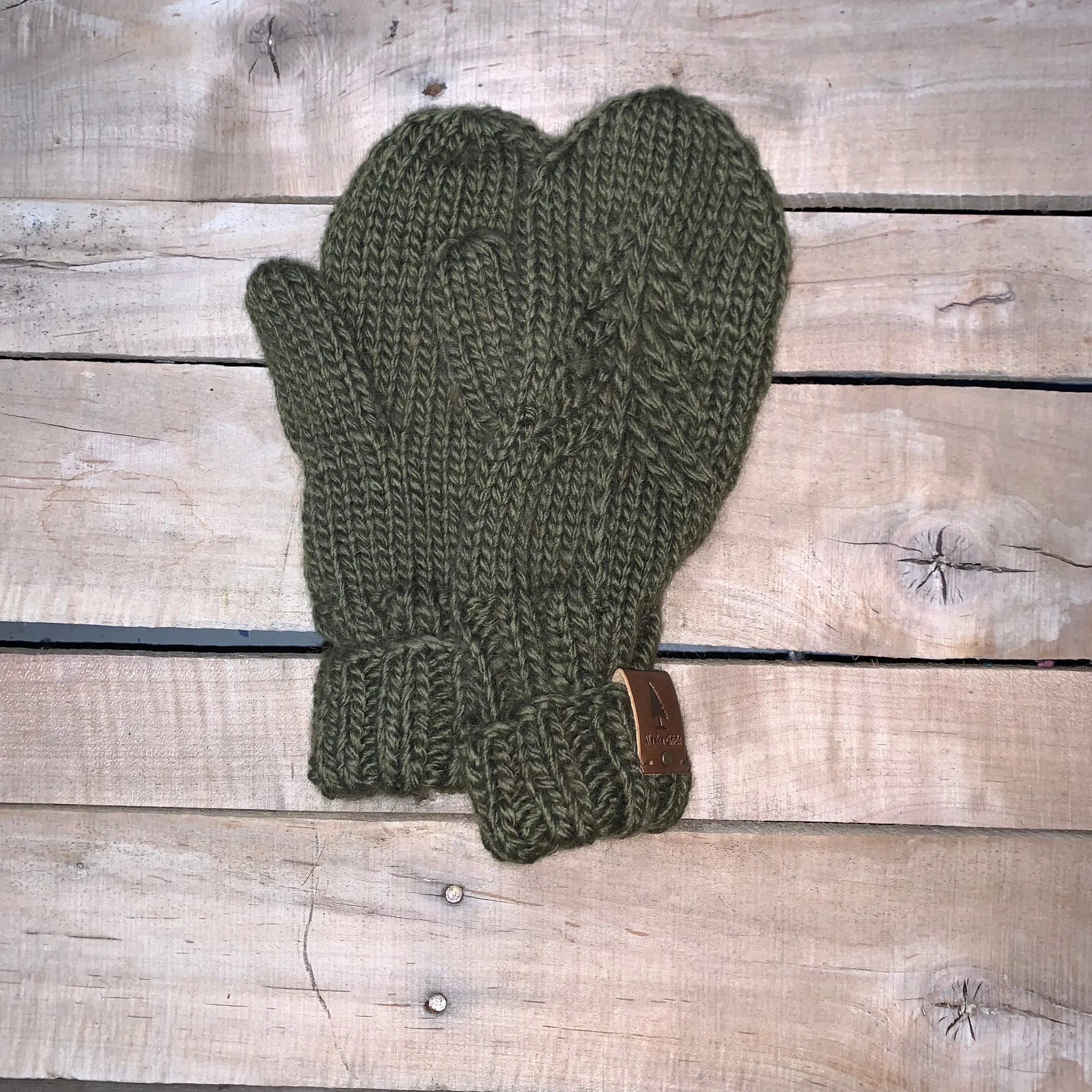 Single Tree Mittens - Fleece-Lined!