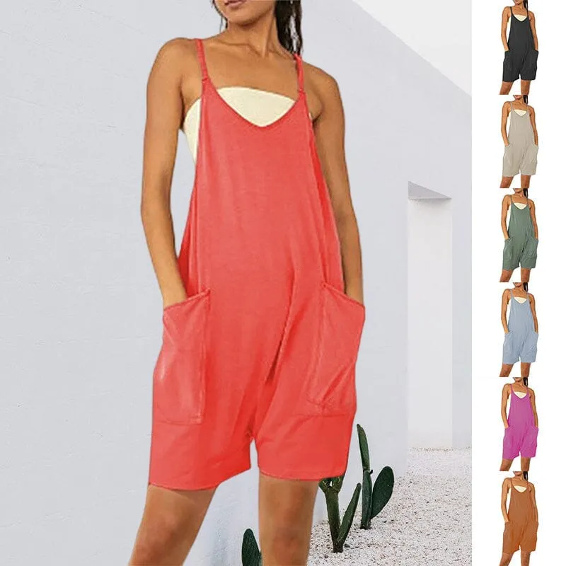 Sleeveless dress with pockets