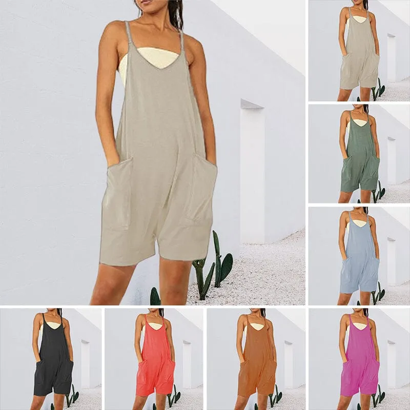 Sleeveless dress with pockets