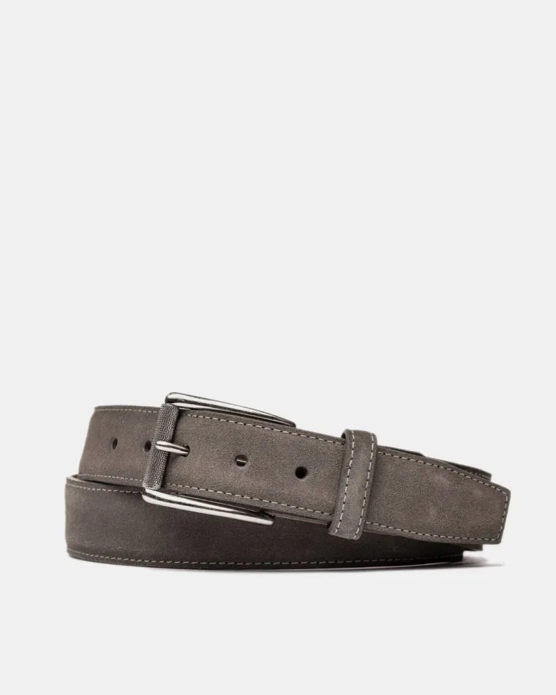 Suede Belt in Charcoal