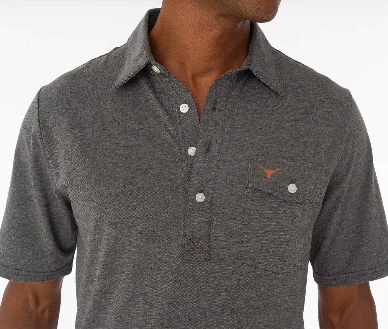 Texas - Coach's Performance Players Shirt - Longhorn - Heather Gray