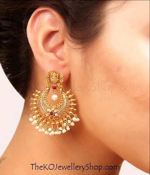 The Asmita Silver Chand-Bali Earrings