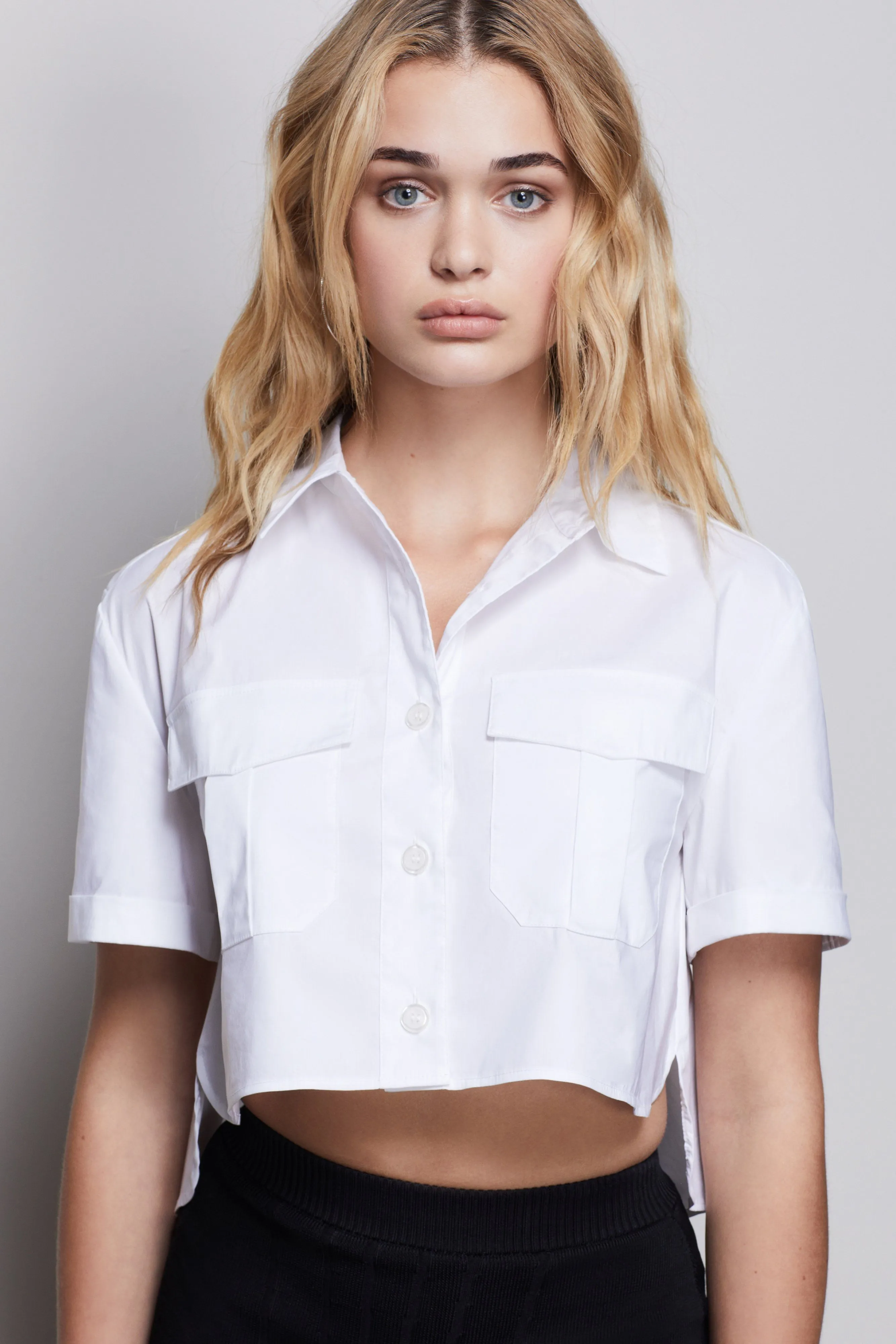 THE CROP SHIRT | WHITE001