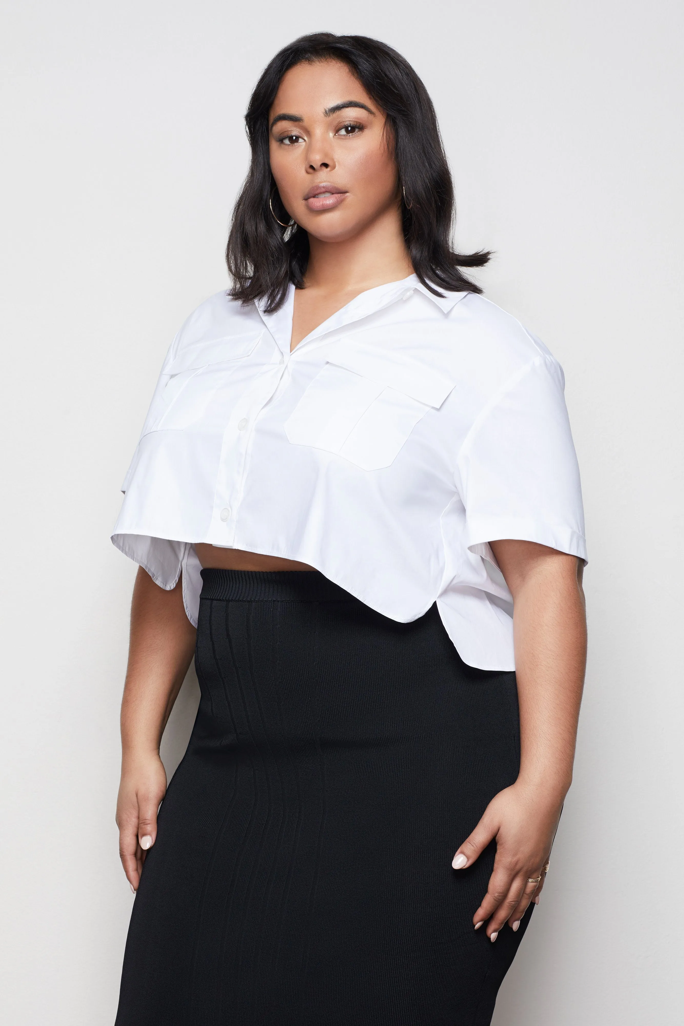 THE CROP SHIRT | WHITE001