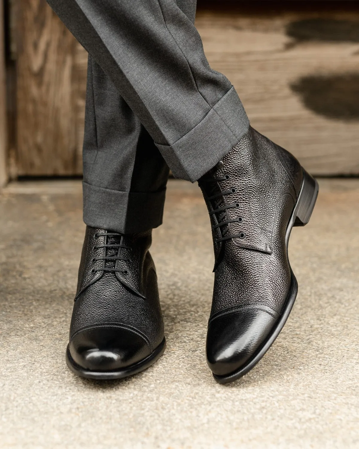 The Jackman Cap-Toe Boot - Nero