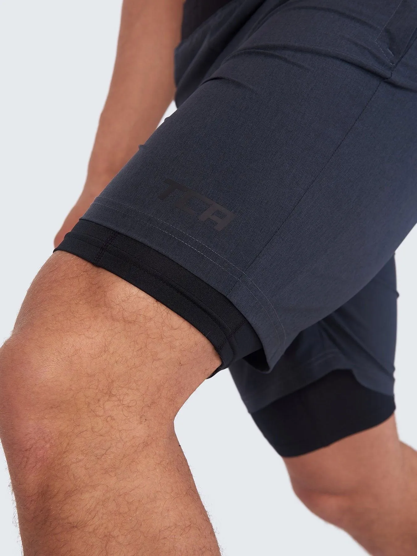 Utility 2-in-1 Running Short For Men With Side Zip Pockets, Internal Compression Lining With Pocket & Elastic Waistband