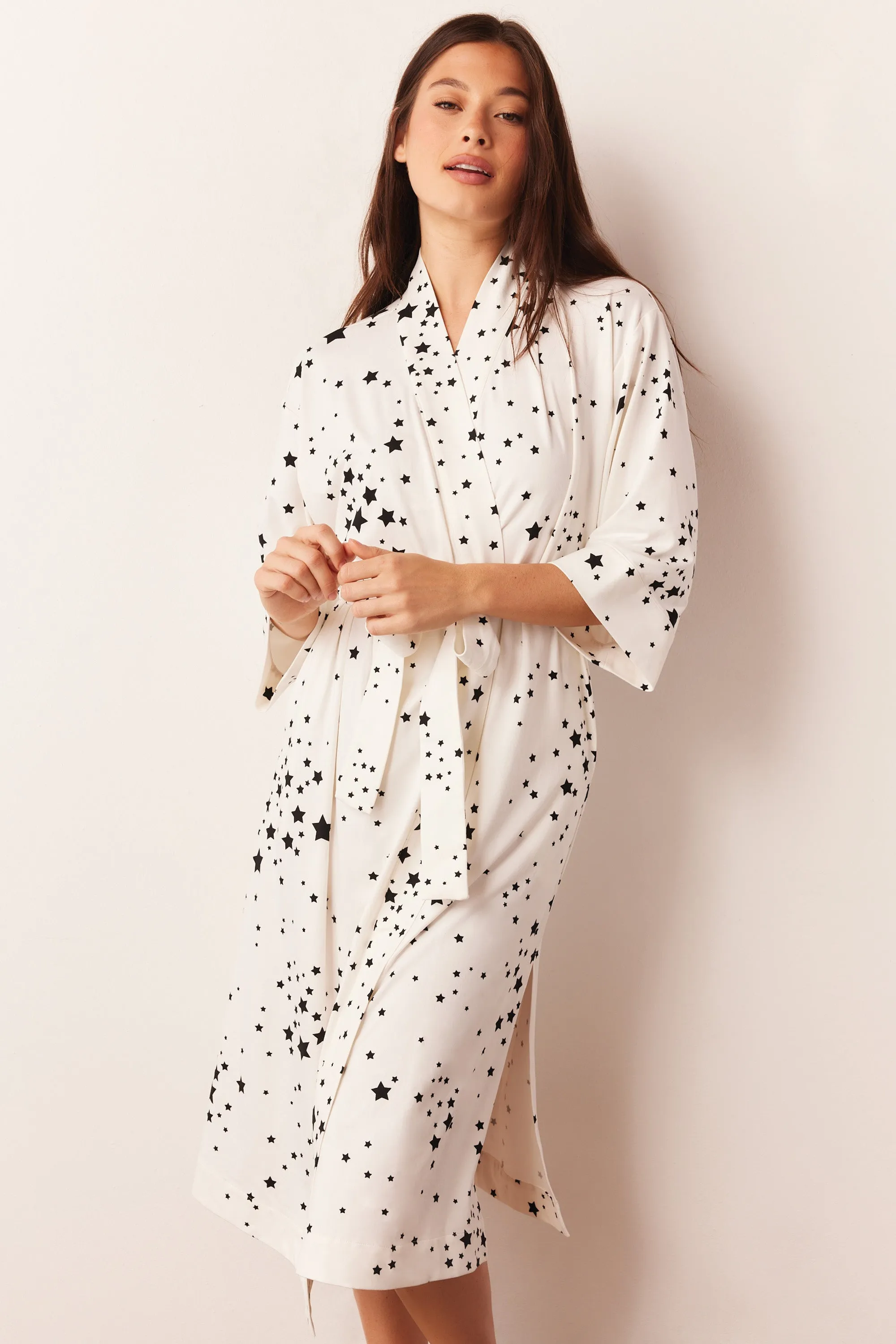 Vera Midi Robe | White Stars