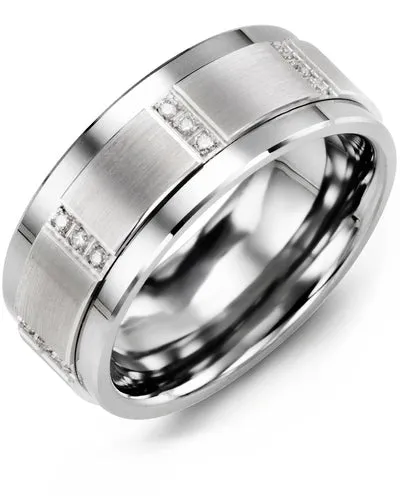 Vertical Trio Diamond Wedding Band