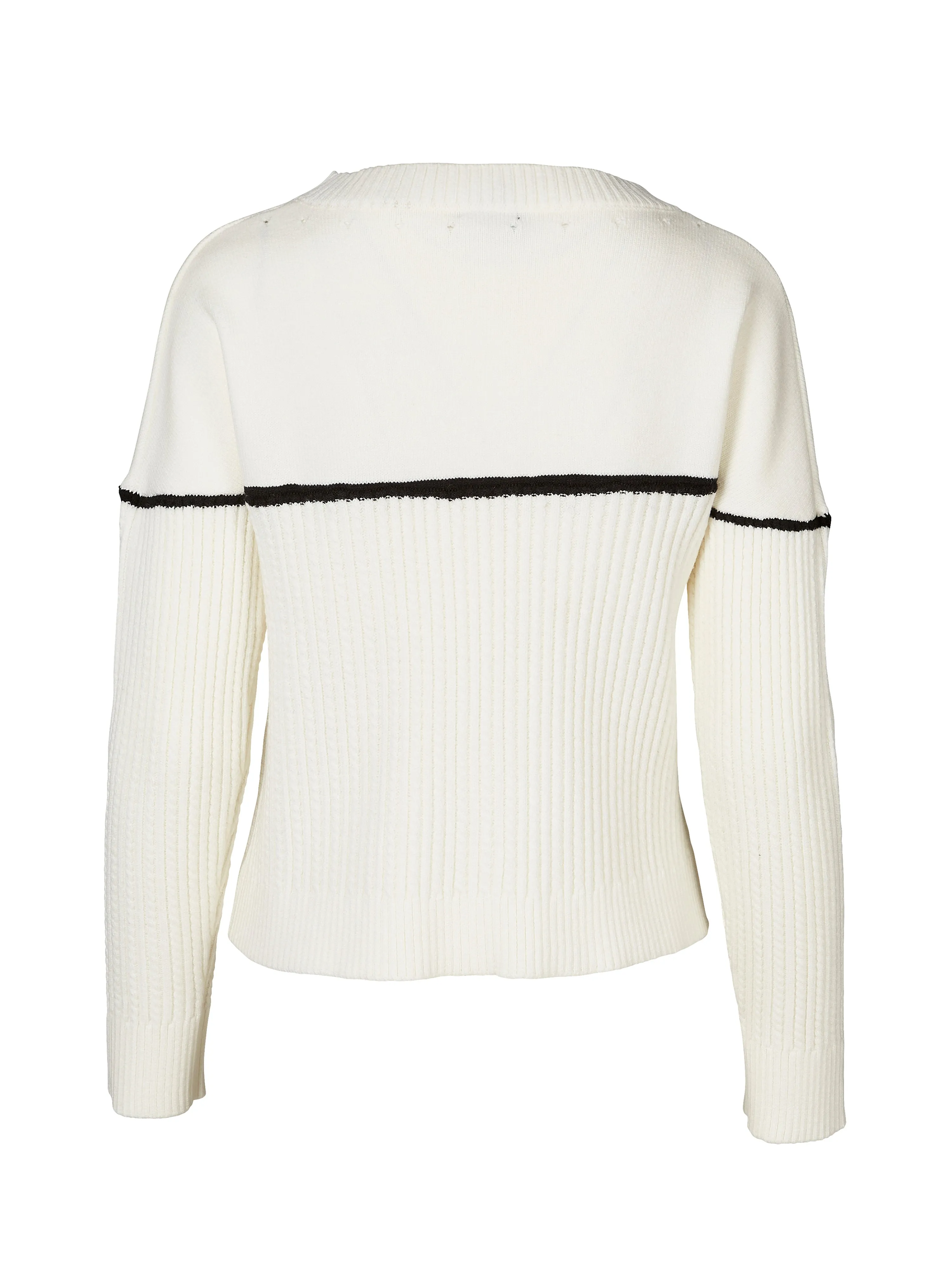 VINCA knit blouse - Creme