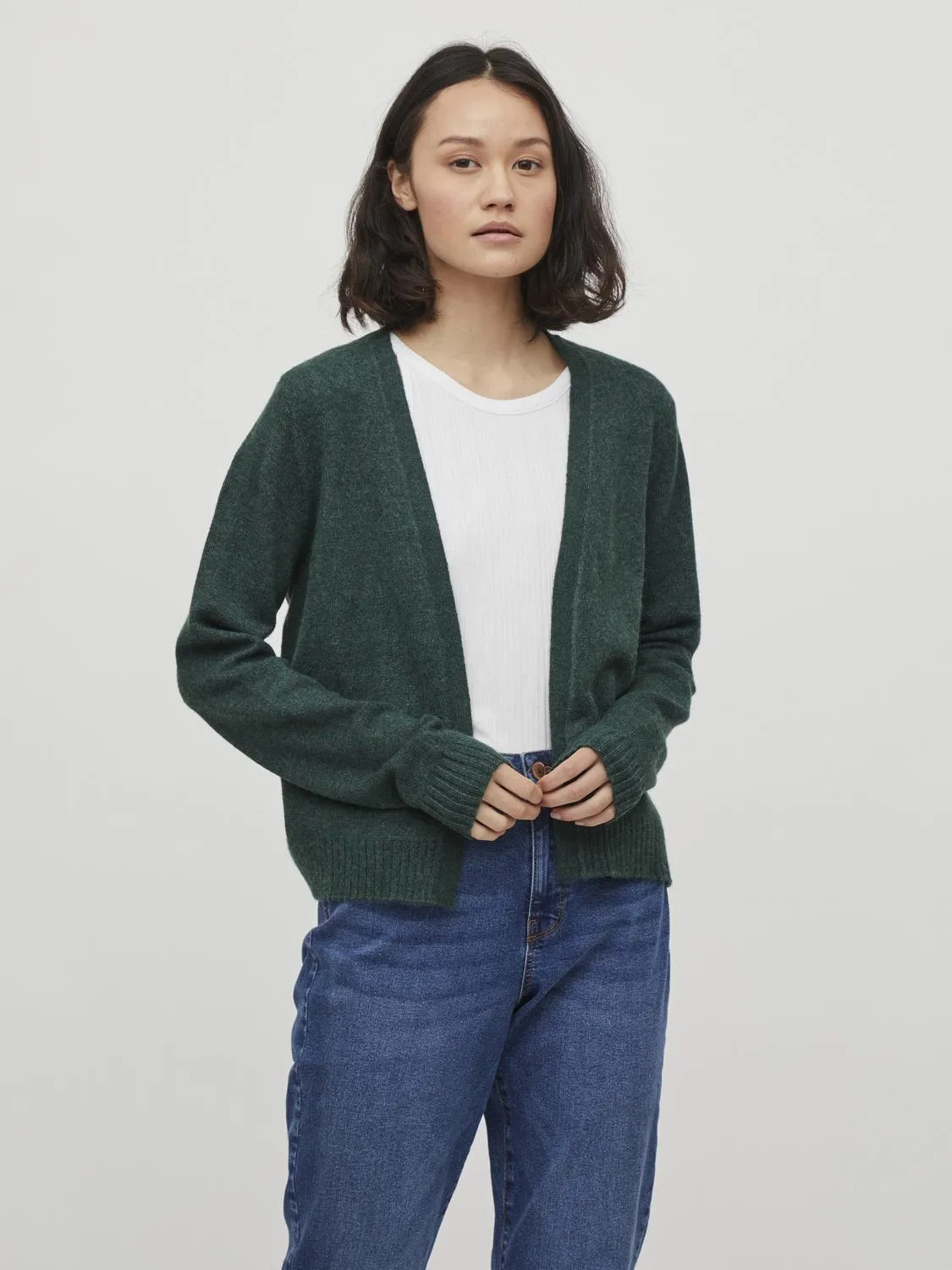 VIRIL Knit Cardigan - Pineneedle