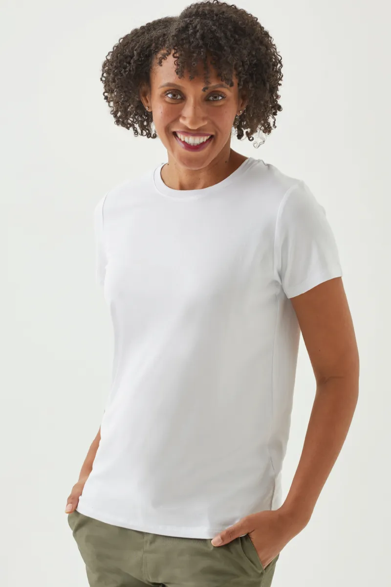 Women's Bamboo Cotton Short-Sleeve Crew Tee-All Sales Final