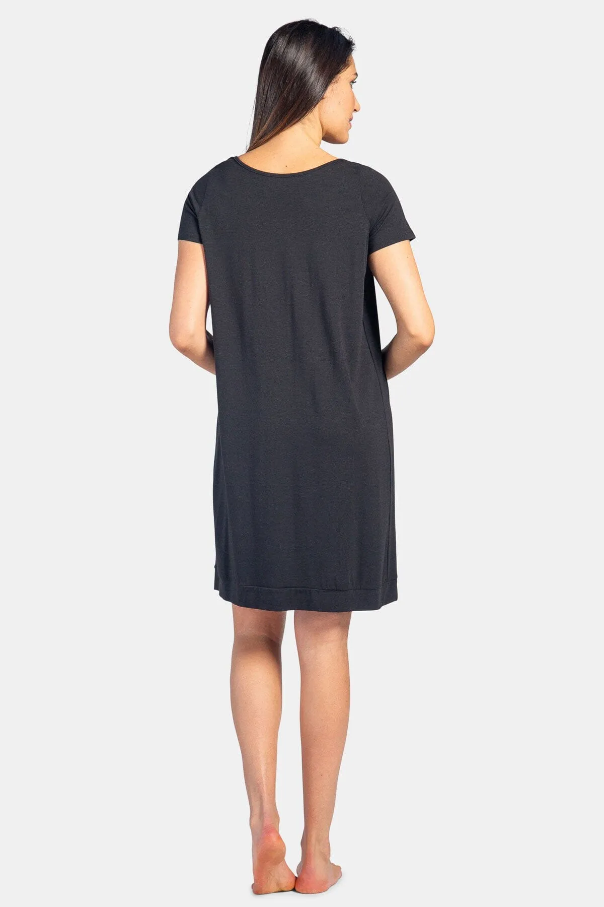 Women's Short Sleeve Jersey Nightgown - Relaxed Fit